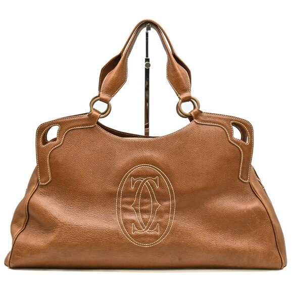 CARTIER Brown Leather Bag - Picture 1 of 16